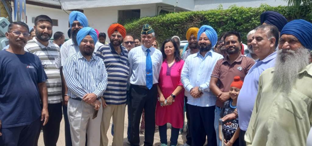 Joginder Nagar residents demand MLA Ajitpal Singh Kohli to start renovation of broken roads and development work soon